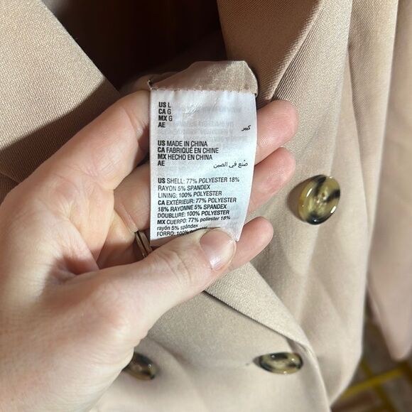 And now this  Beige Double-Breasted Blazer - Picture 7 of 7